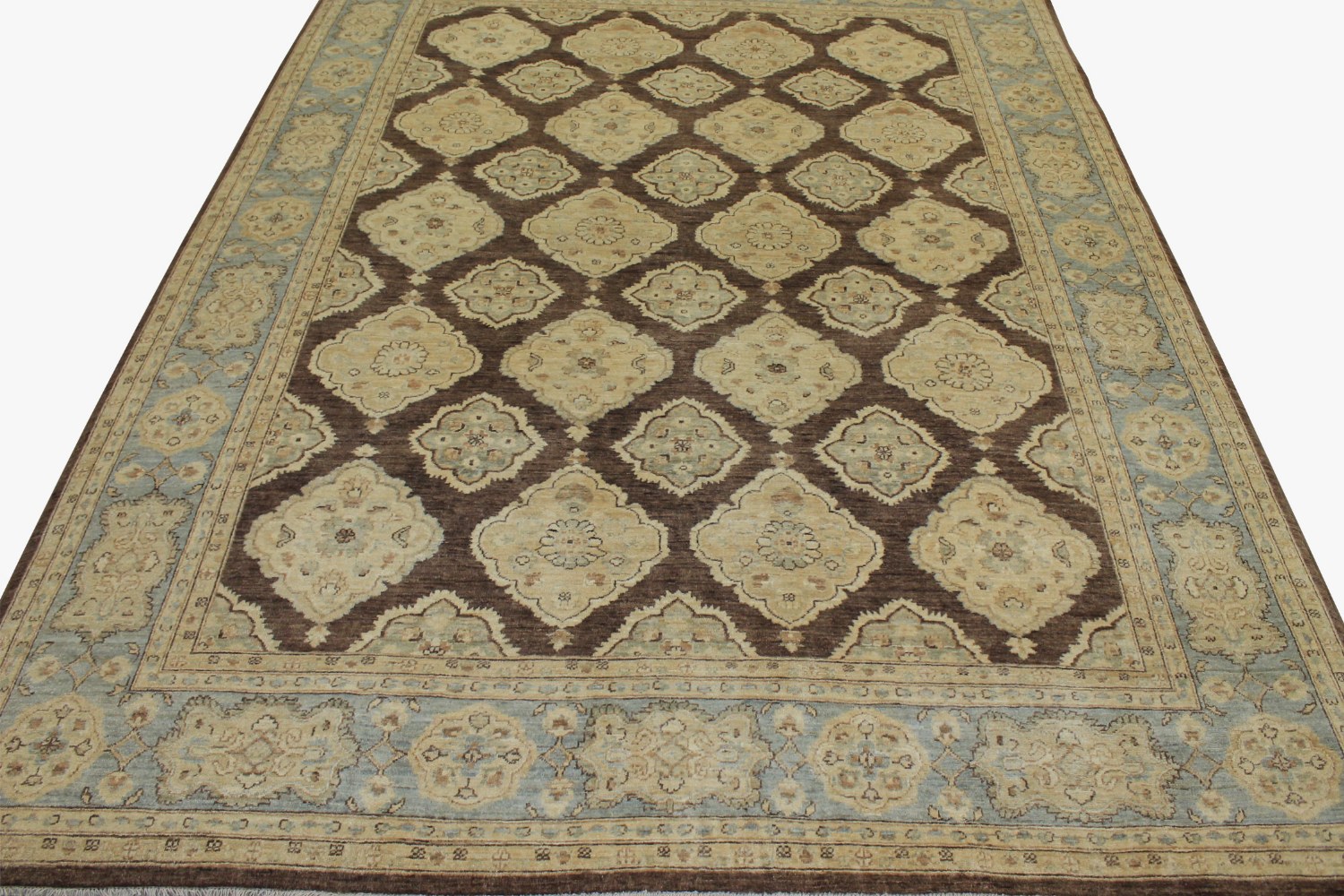 9x12 Peshawar Hand Knotted Wool Area Rug - MR14384