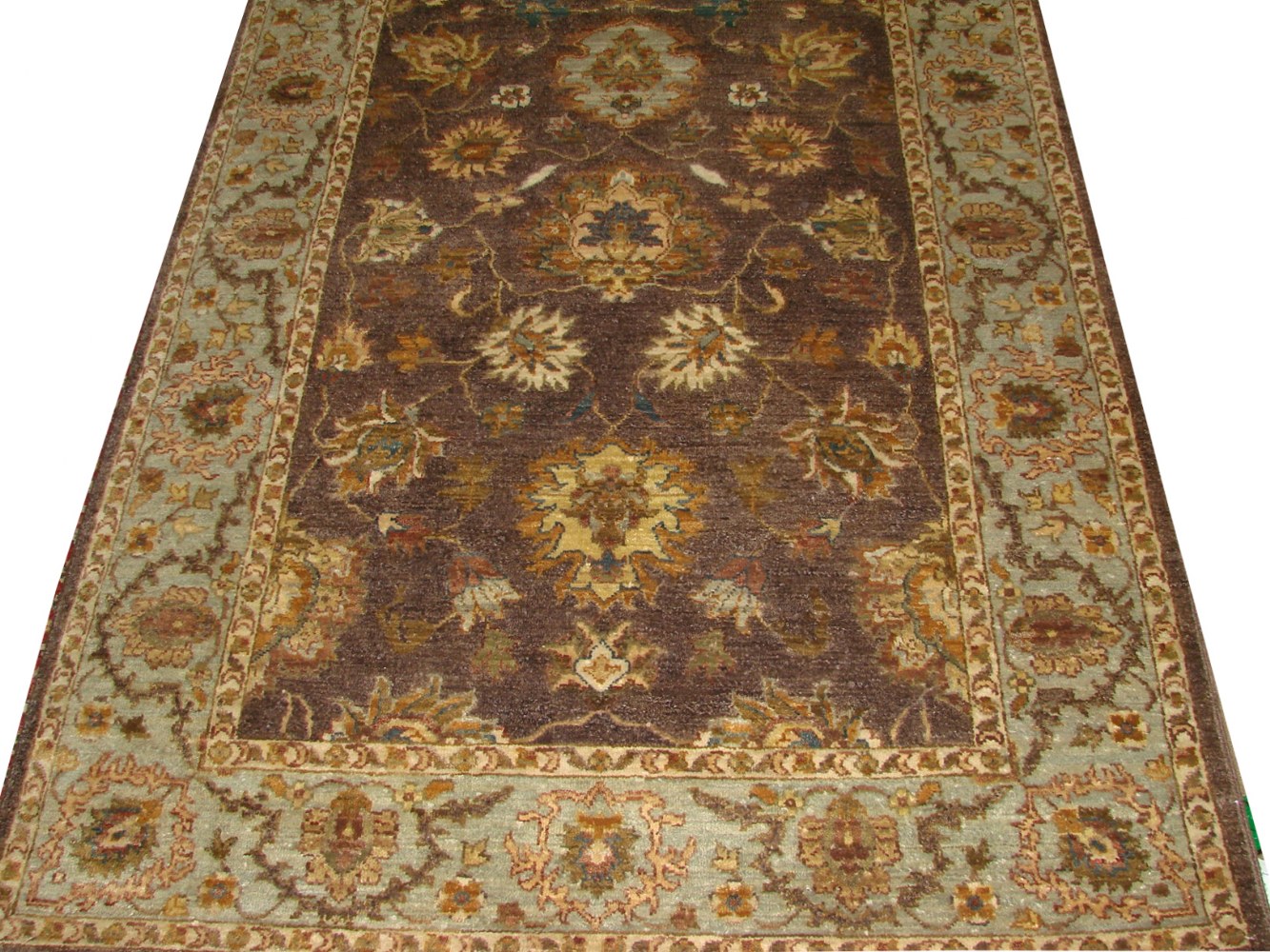 4x6 Traditional Hand Knotted Wool Area Rug - MR14639