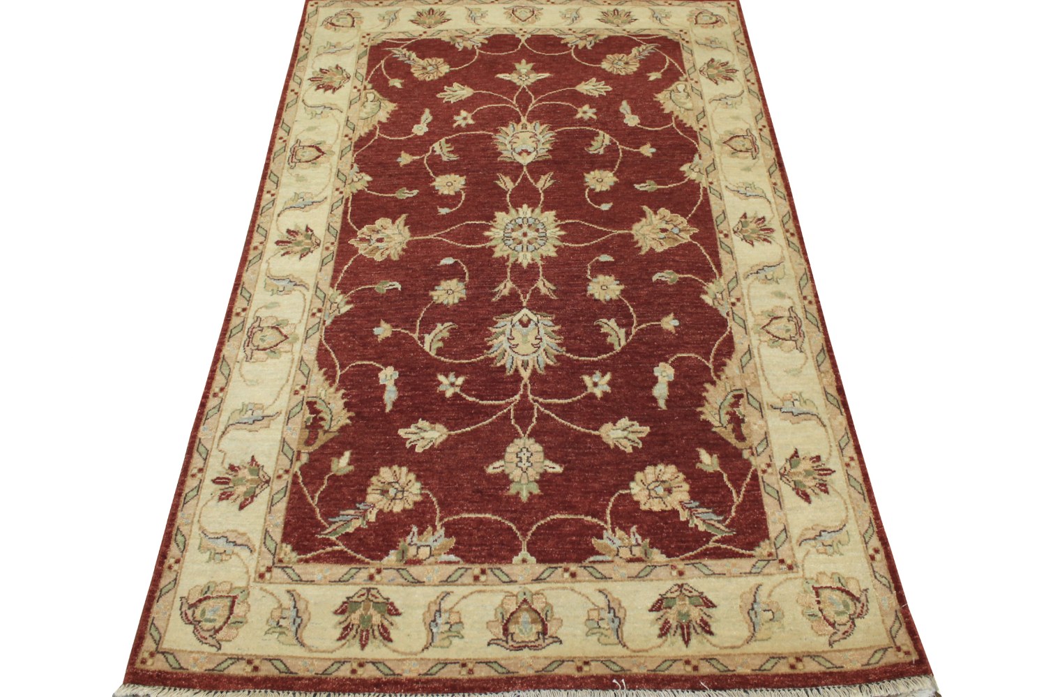 4x6 Traditional Hand Knotted Wool Area Rug - MR14707