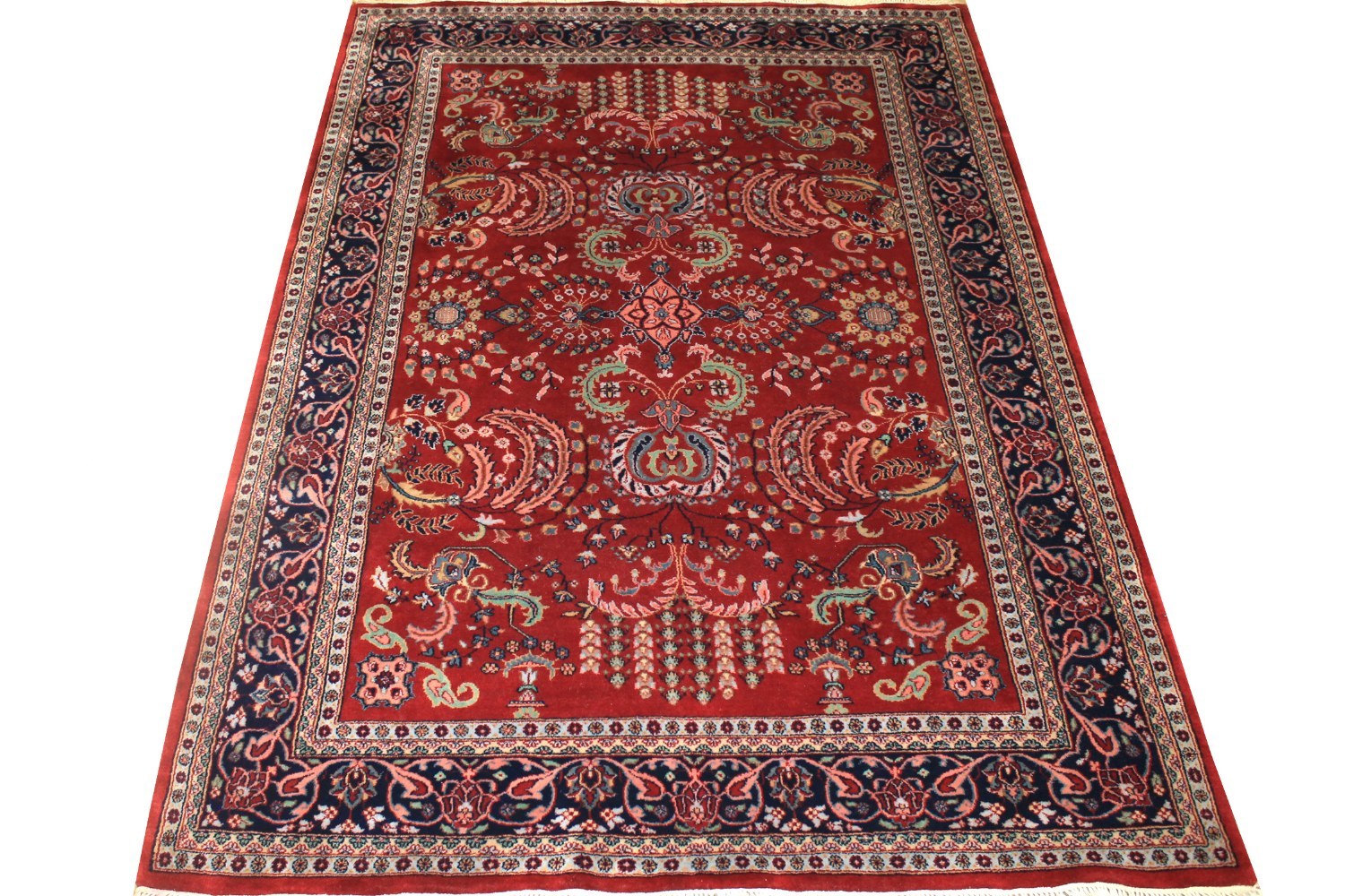 5x7/8 Traditional Hand Knotted Wool Area Rug - MR1474