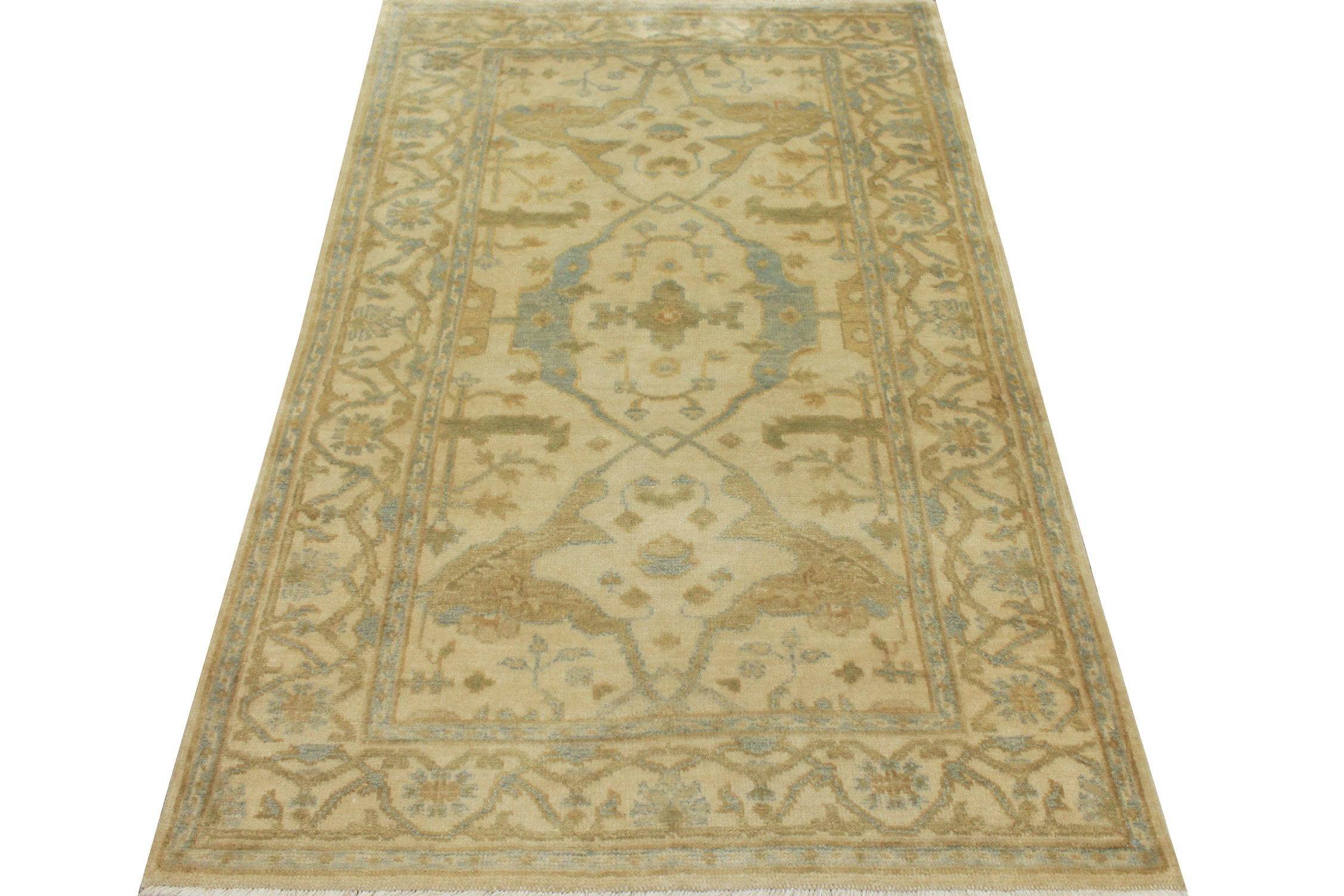 4x6 Oushak Hand Knotted Wool Area Rug - MR15768