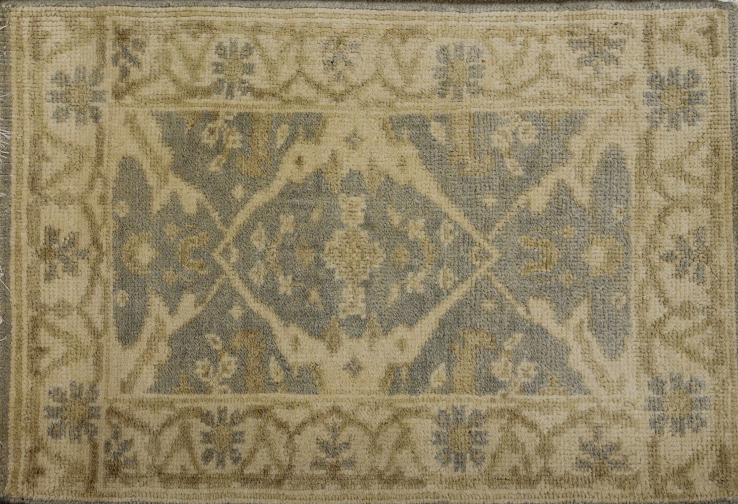 2X3 Oushak Hand Knotted Wool Area Rug - MR15786