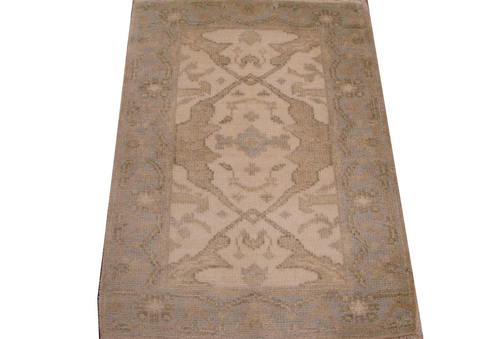 2X3 Oushak Hand Knotted Wool Area Rug - MR15796