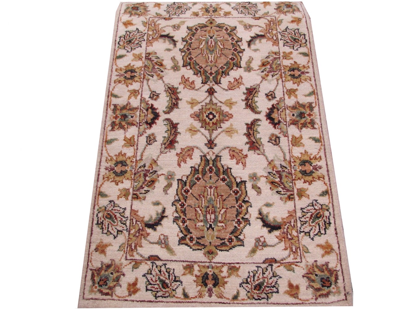 2X3 Traditional Hand Knotted Wool Area Rug - MR15891