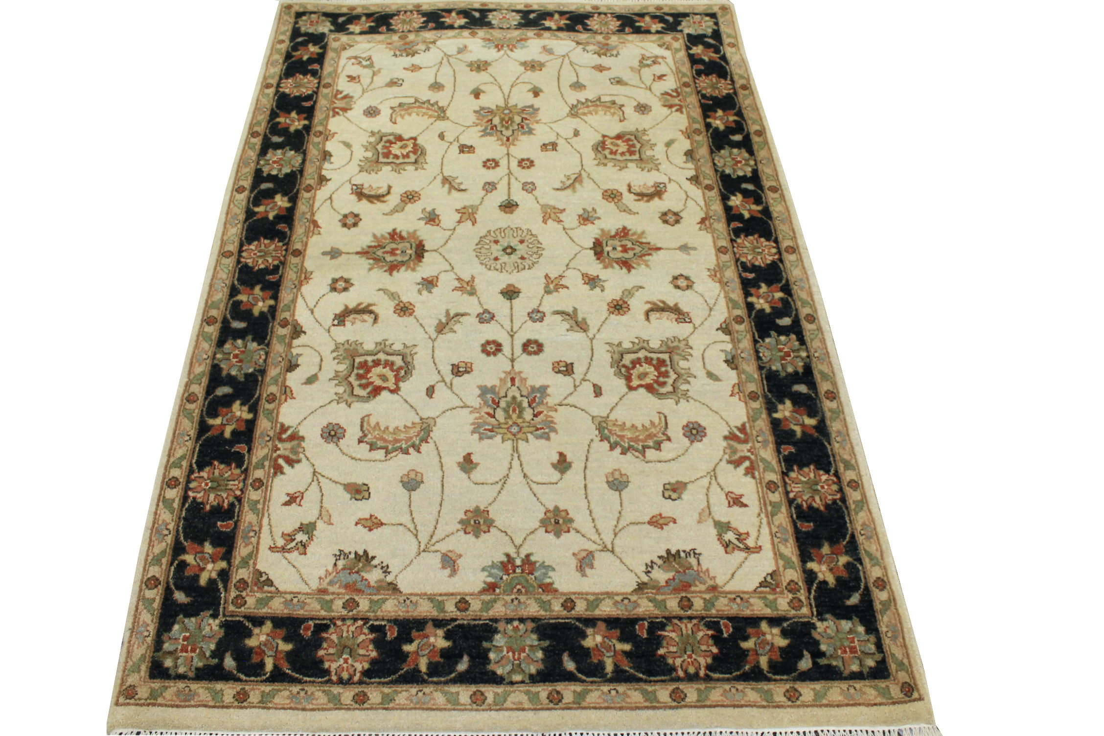 4x6 Traditional Hand Knotted Wool Area Rug - MR16257