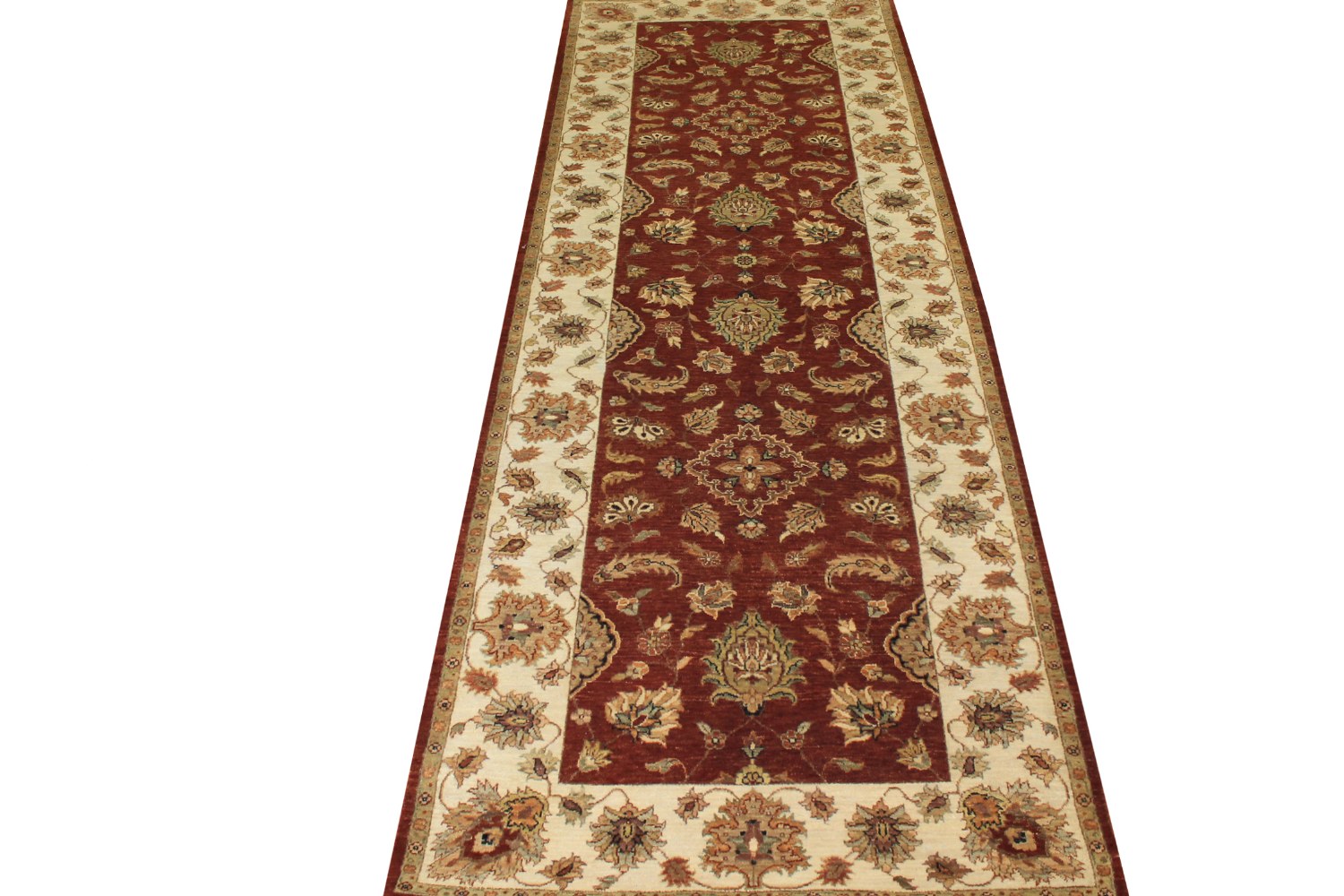 Wide Runner Traditional Hand Knotted Wool Area Rug - MR16578