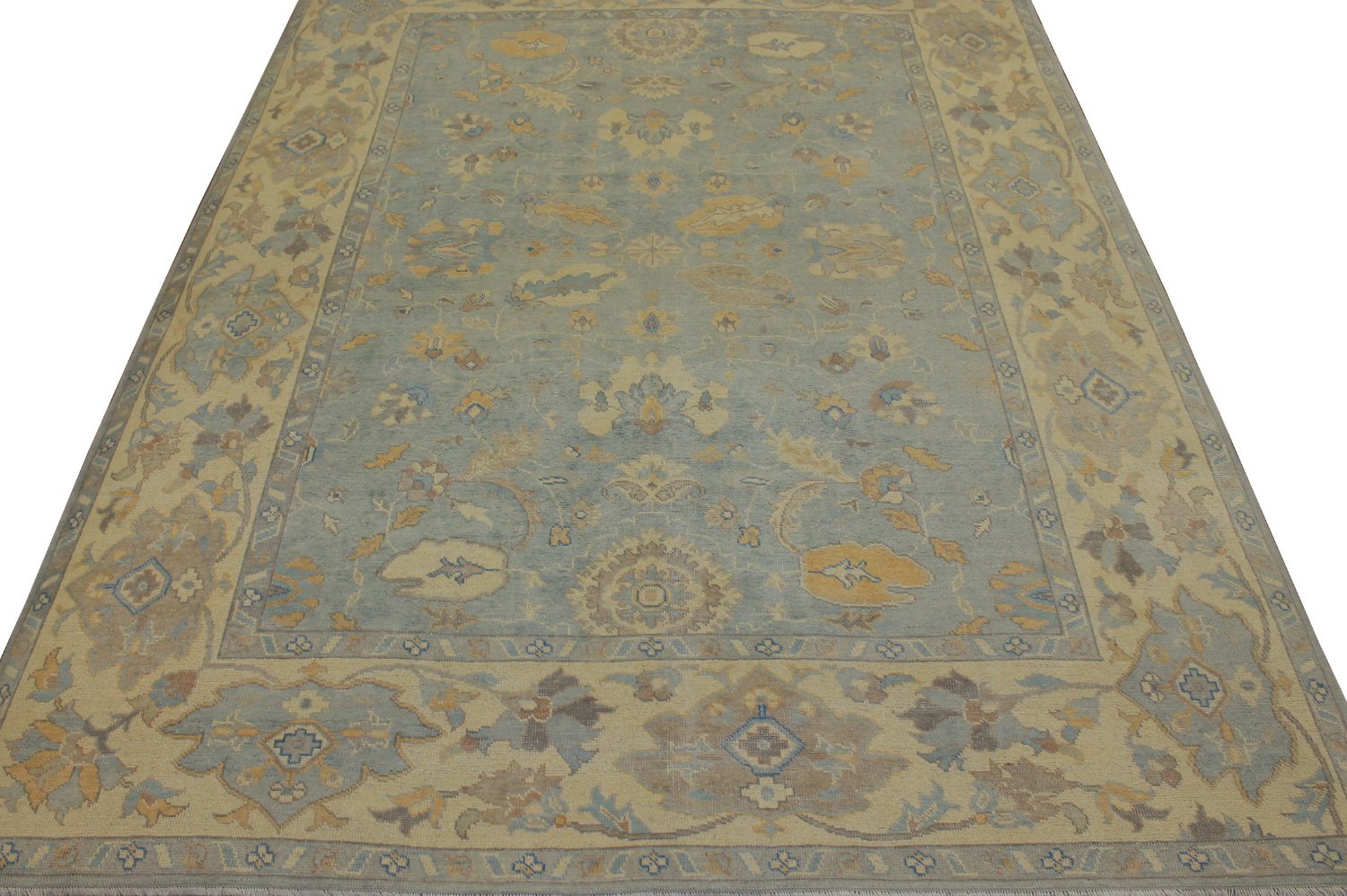 9x12 Oushak Hand Knotted Wool Area Rug - MR16822
