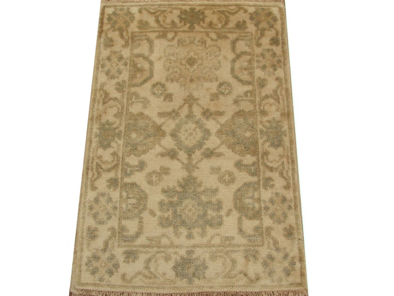 2X3 Oushak Hand Knotted Wool Area Rug - MR16912