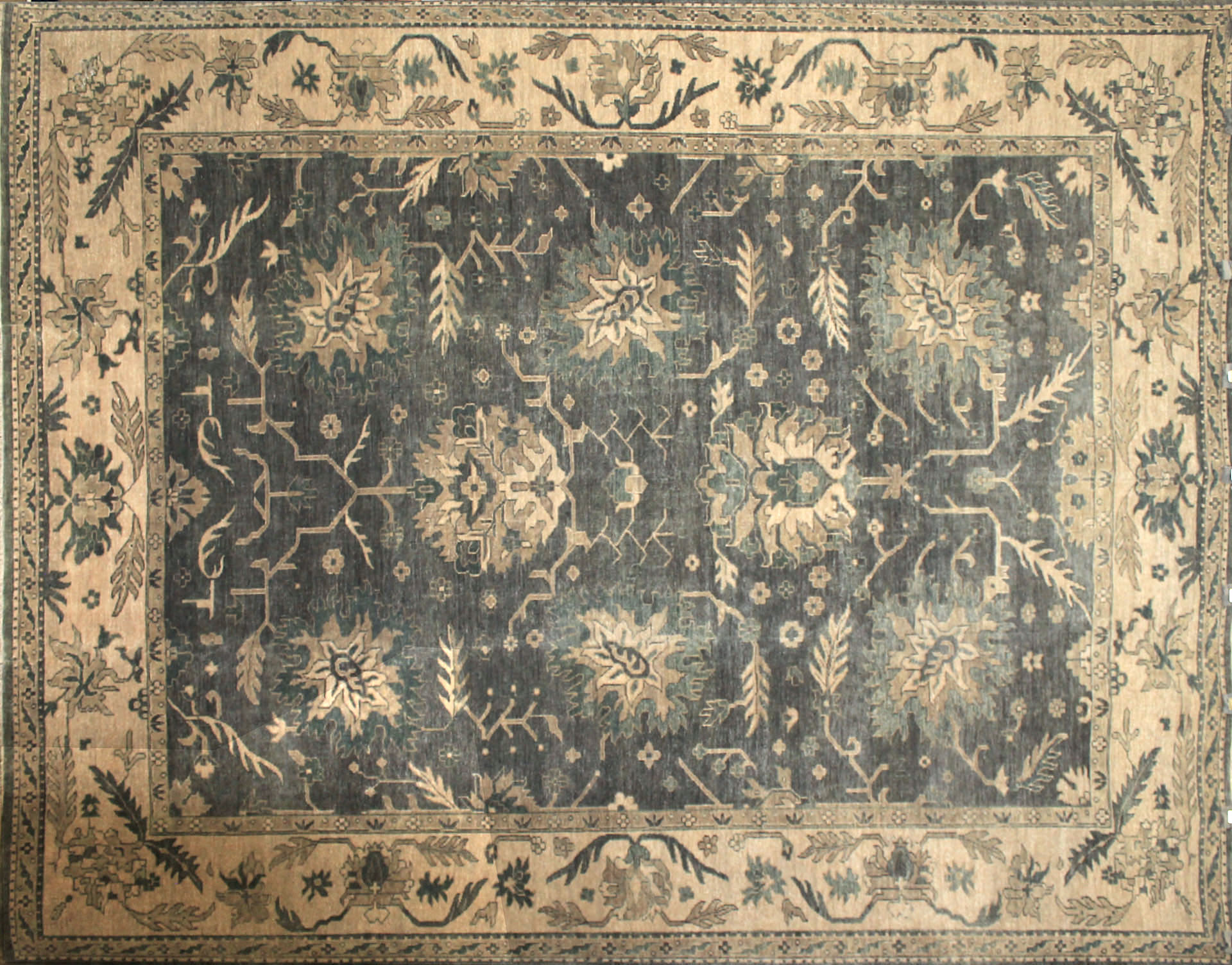 9x12 Oushak Hand Knotted Wool Area Rug - MR17011