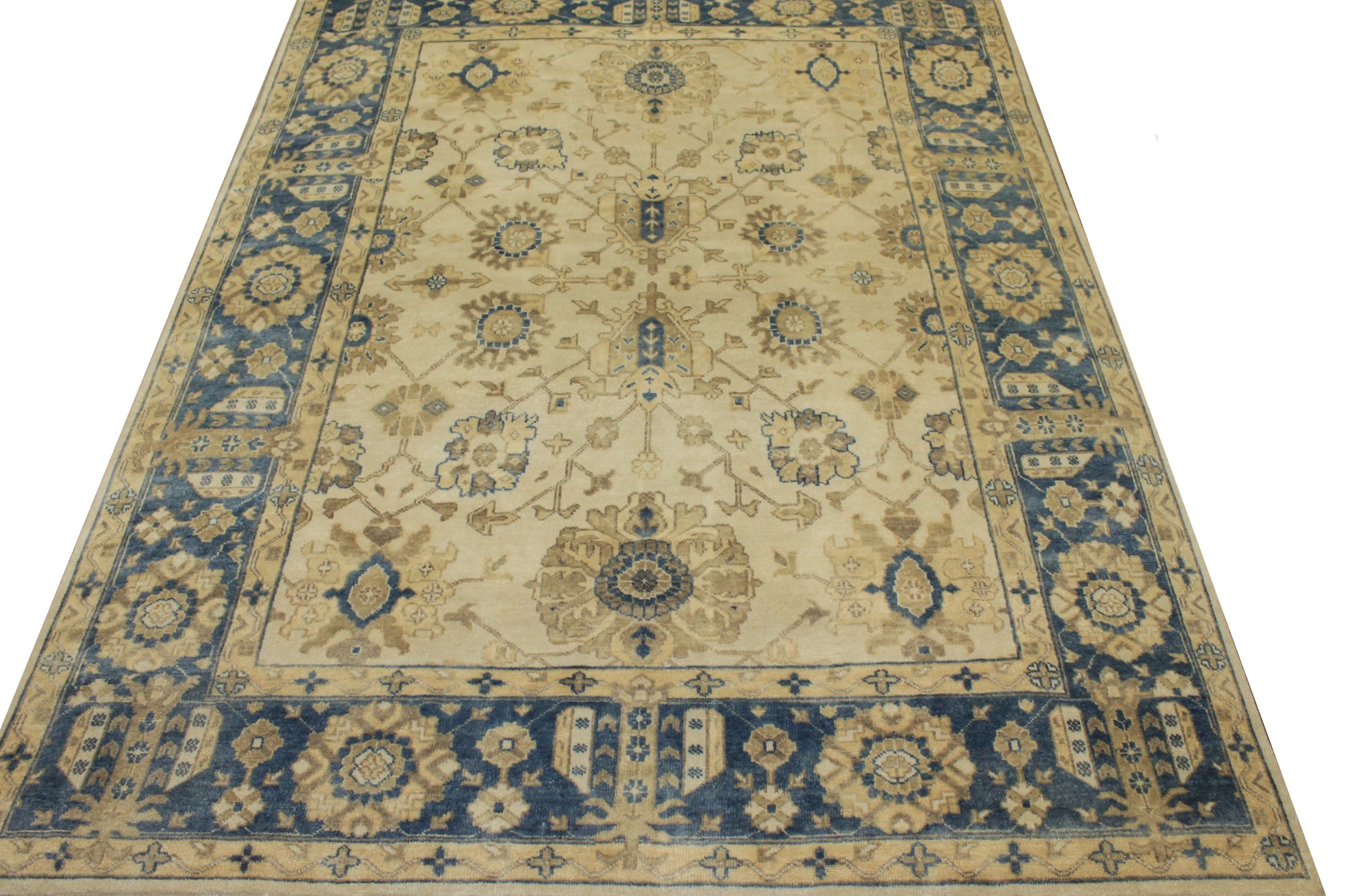 8x10 Oushak Hand Knotted Wool Area Rug - MR17226
