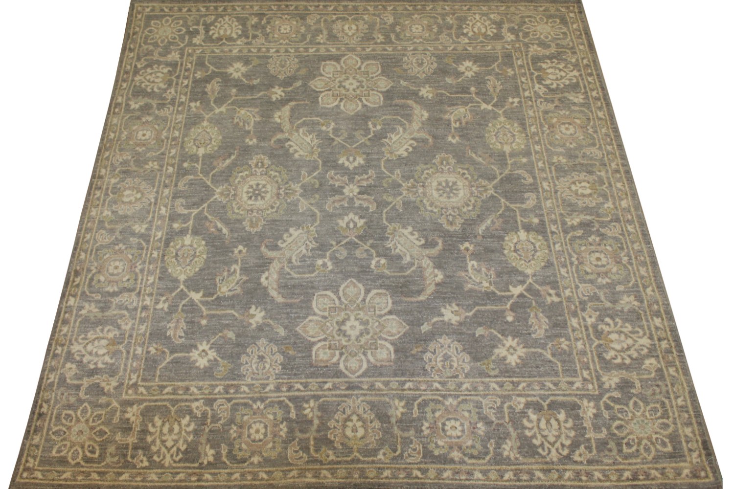 6 ft. - 7 ft. Round & Square Peshawar Hand Knotted Wool Area Rug - MR17276