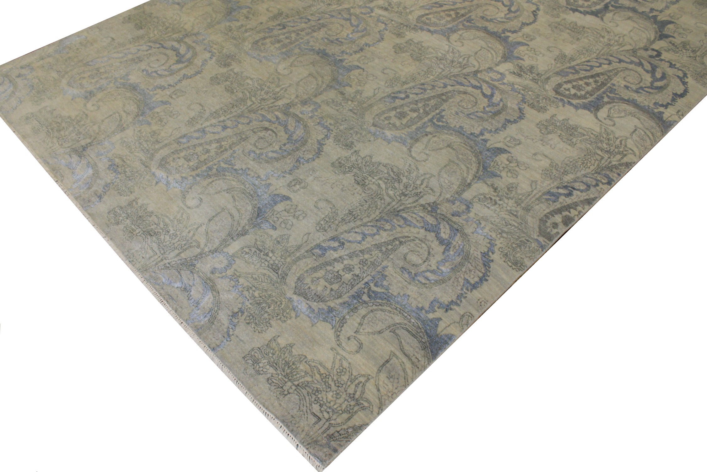 9x12 Contemporary Hand Knotted Wool Area Rug - MR17419
