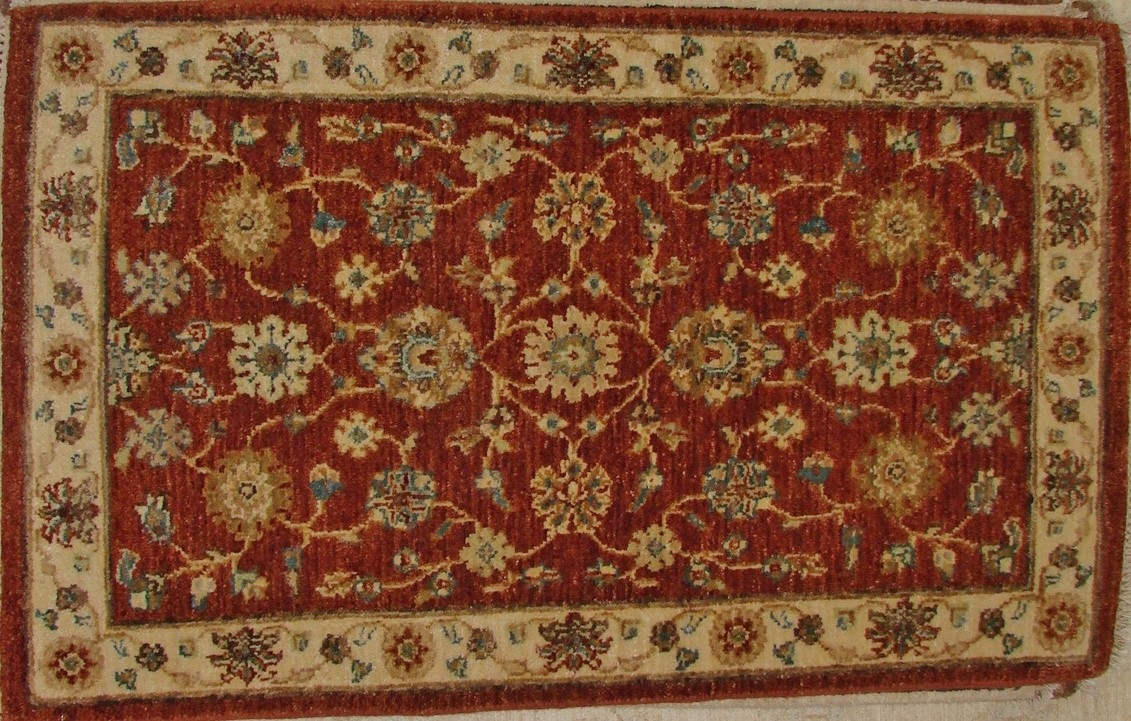 2X3 Traditional Hand Knotted Wool Area Rug - MR17607