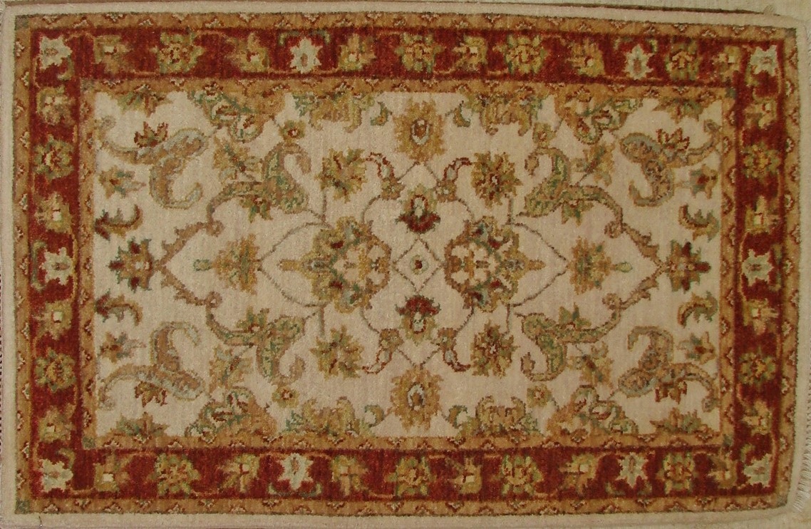 2X3 Traditional Hand Knotted Wool Area Rug - MR17614