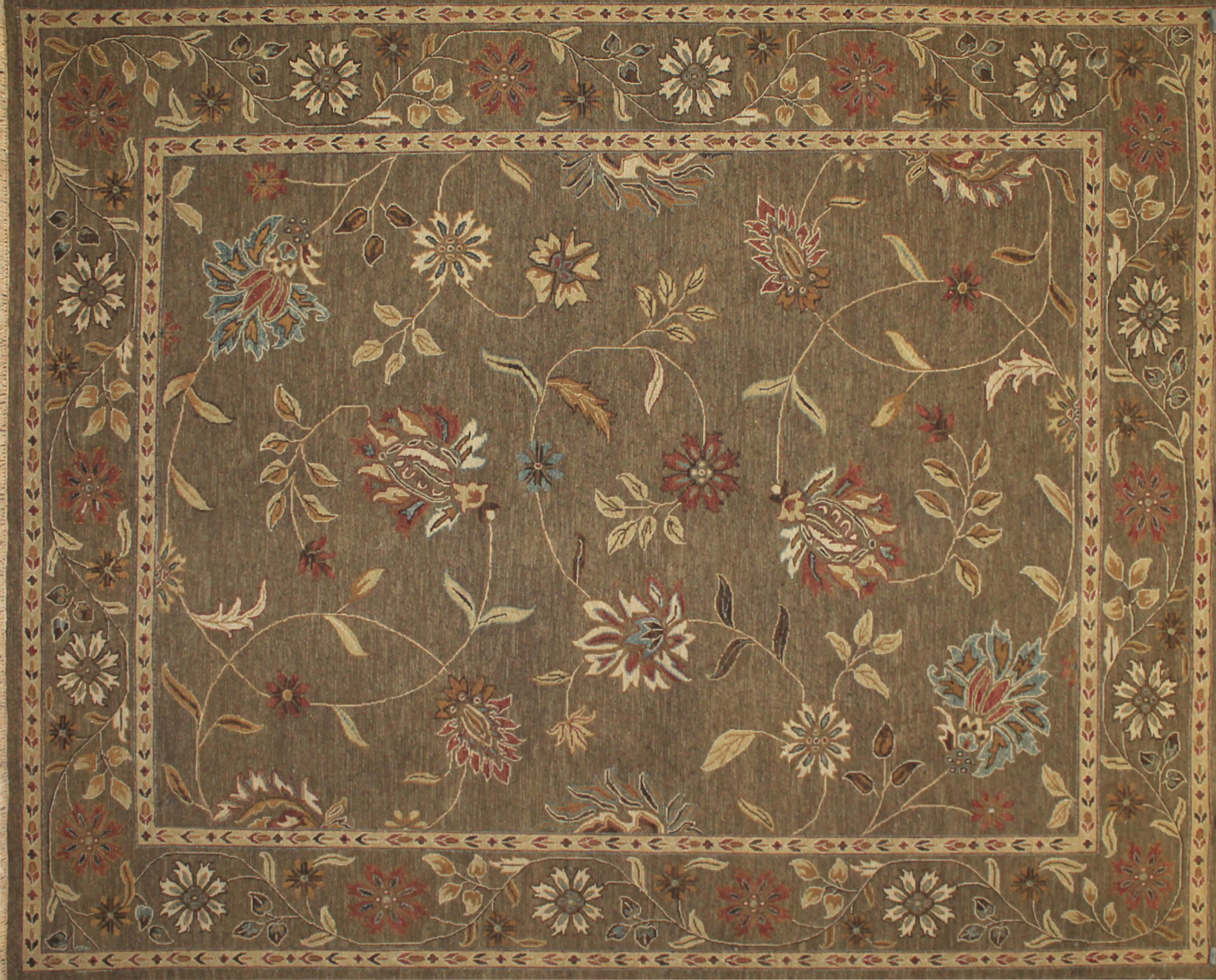 8x10 Flat Weave Hand Knotted Wool Area Rug - MR17662