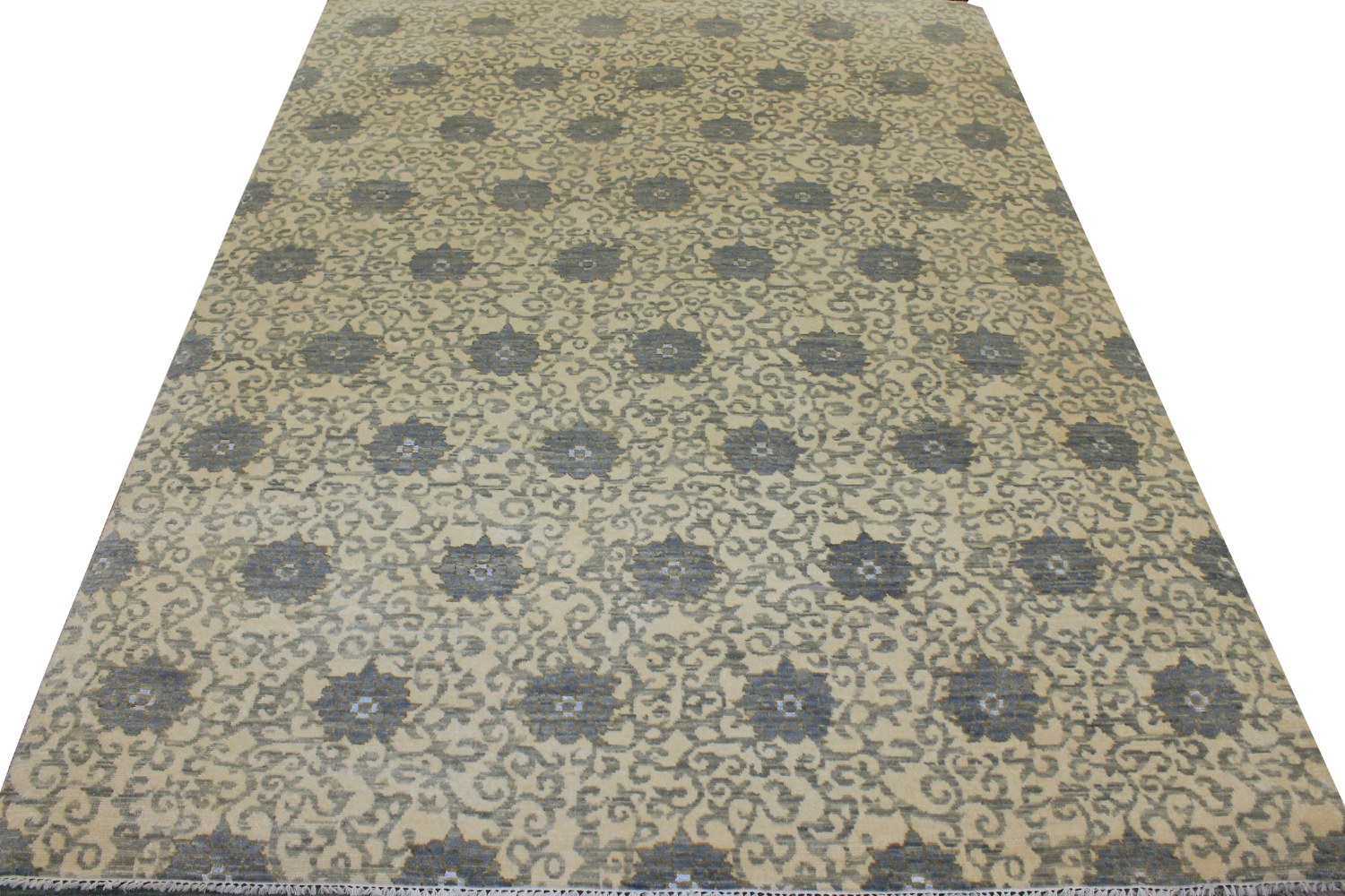9x12 Contemporary Hand Knotted Wool Area Rug - MR18085