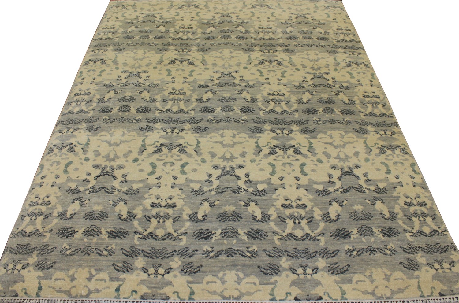 9x12 Contemporary Hand Knotted Wool Area Rug - MR18515