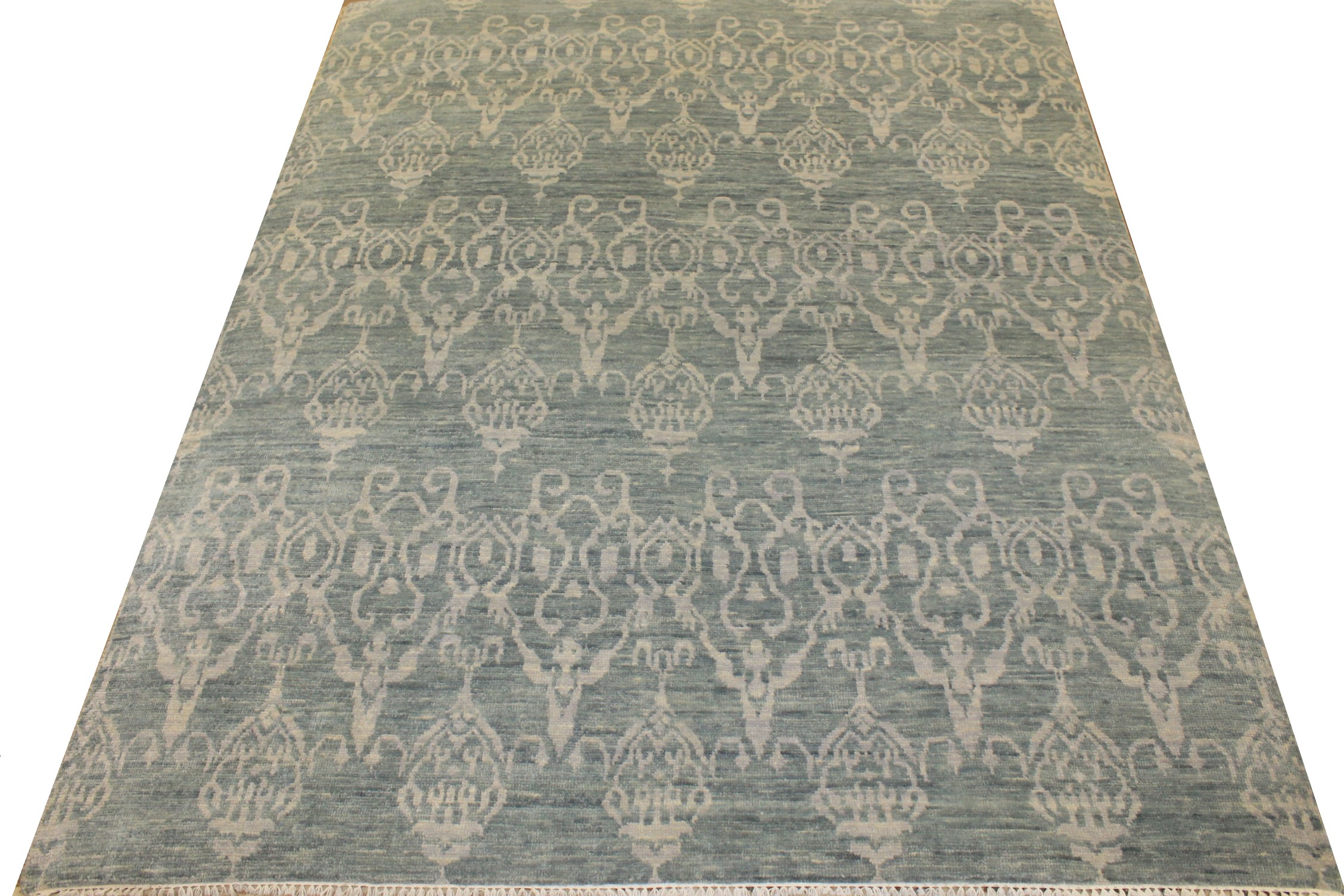 8x10 Contemporary Hand Knotted Wool Area Rug - MR18517