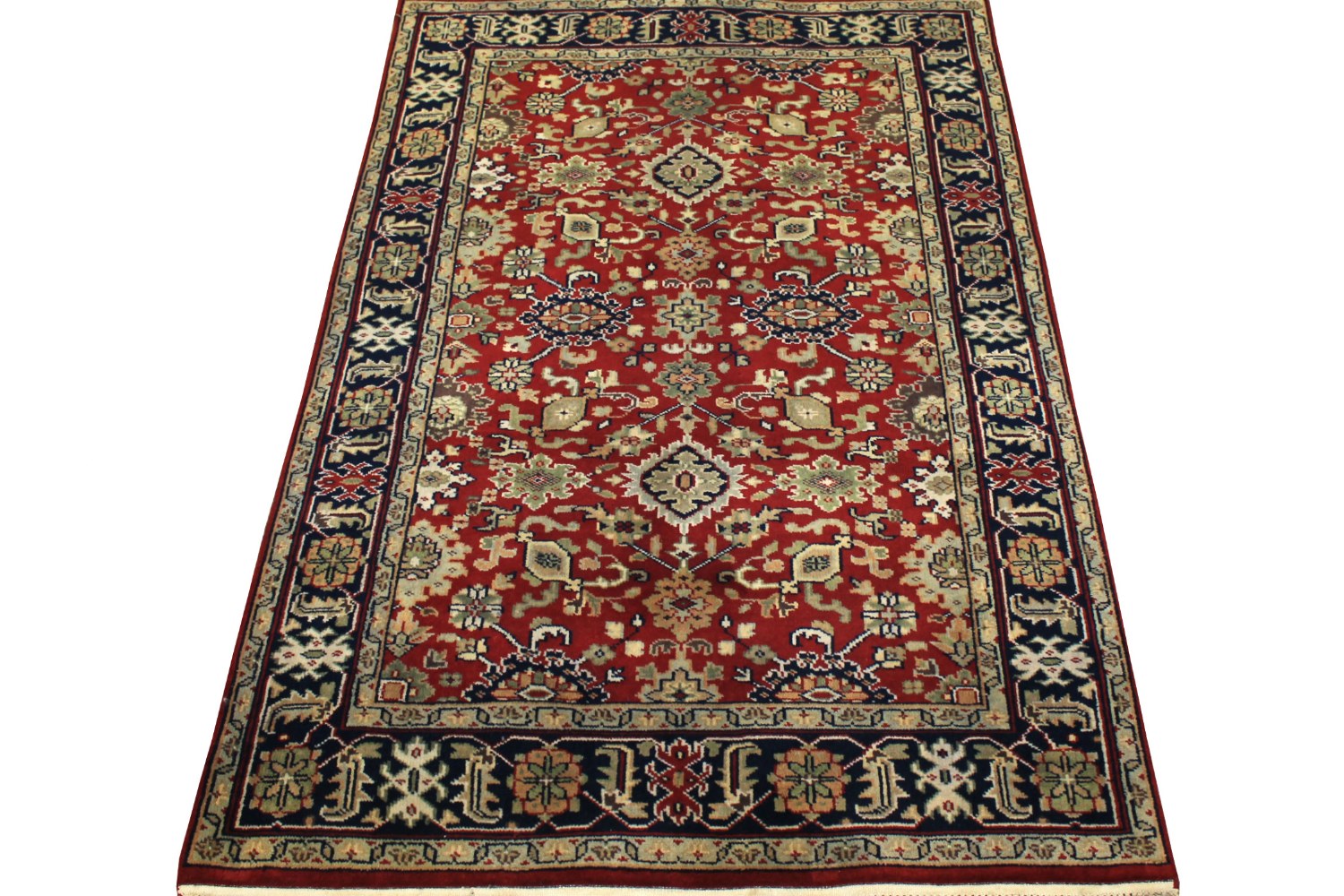 4x6 Traditional Hand Knotted Wool Area Rug - MR18549