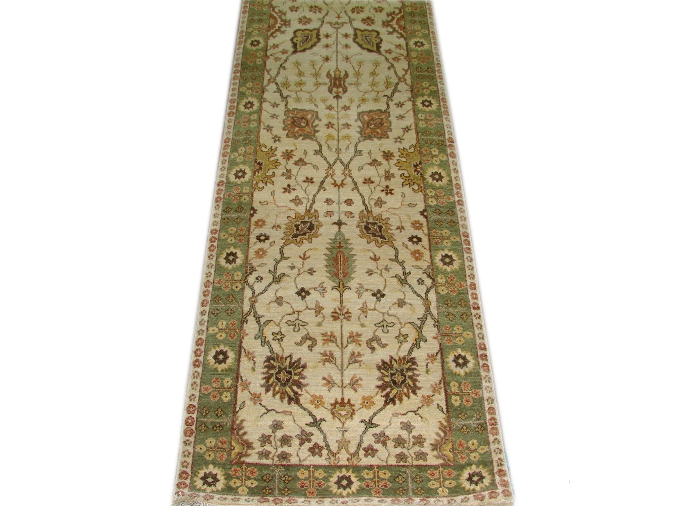 12 ft. Runner Traditional Hand Knotted Wool Area Rug - MR18644