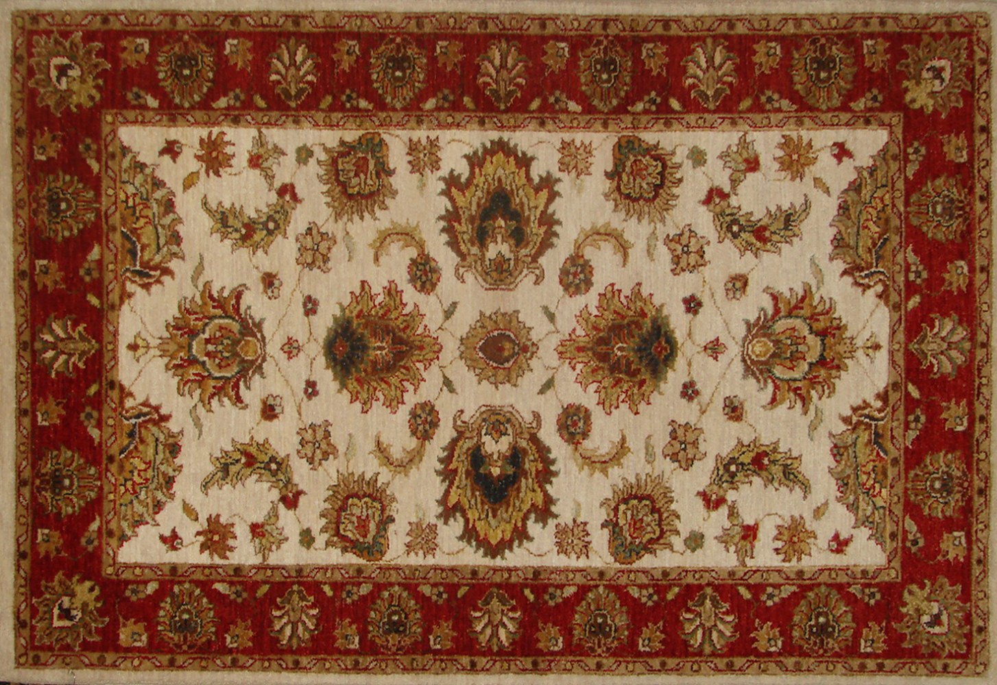 3x5 Traditional Hand Knotted Wool Area Rug - MR18744