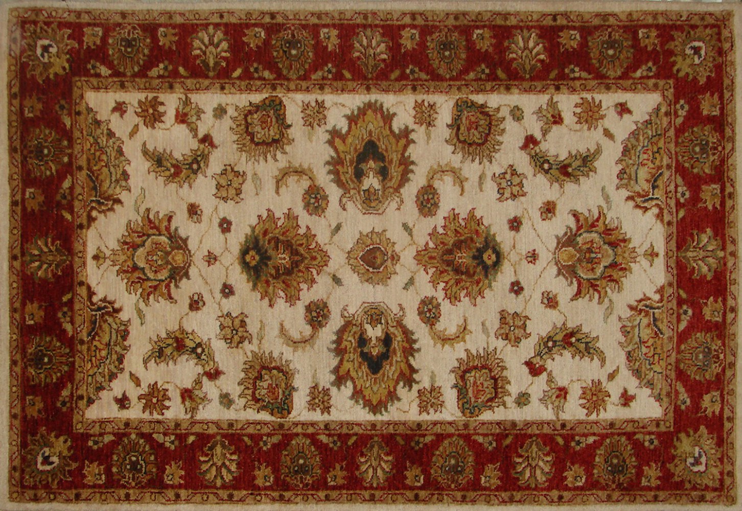 3x5 Traditional Hand Knotted Wool Area Rug - MR18745