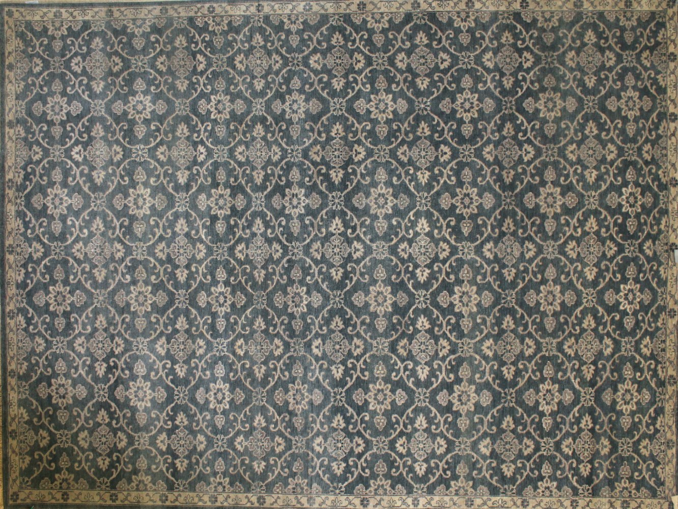 9x12 Contemporary Hand Knotted Wool Area Rug - MR19100