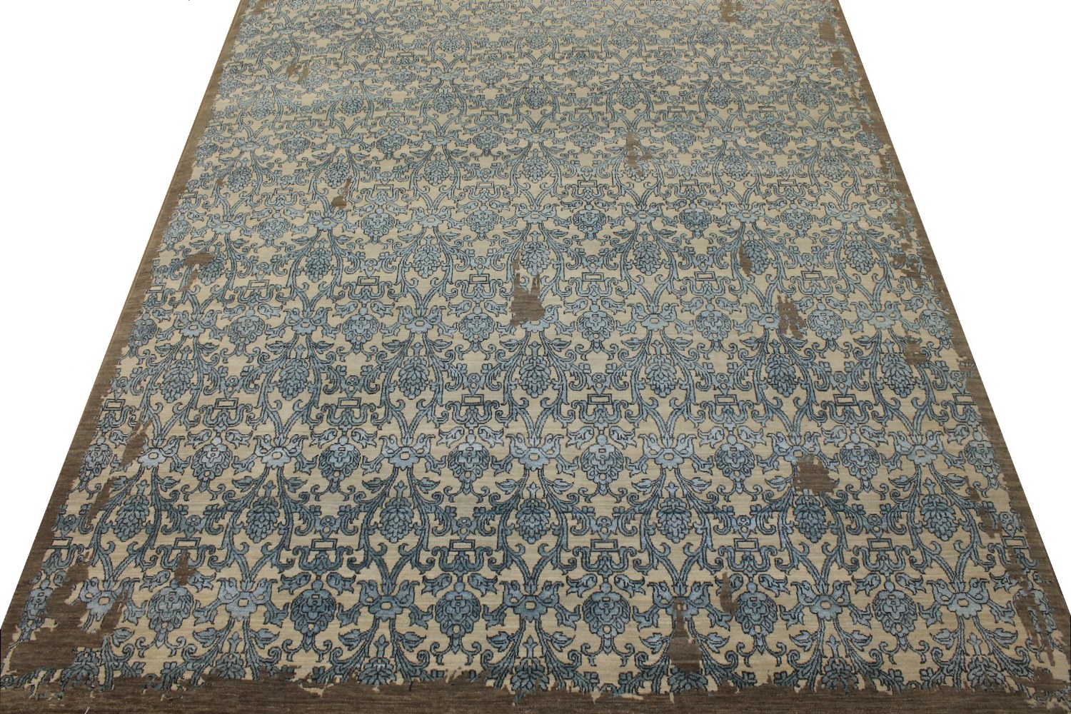 9x12 Contemporary Hand Knotted Wool Area Rug - MR19135