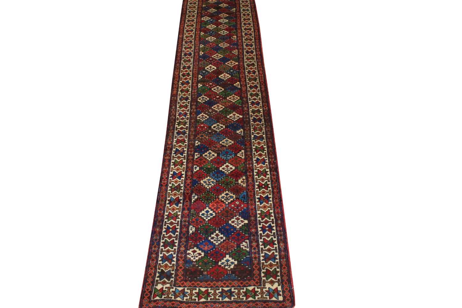 12 ft. Runner Traditional Hand Knotted Wool Area Rug - MR19441