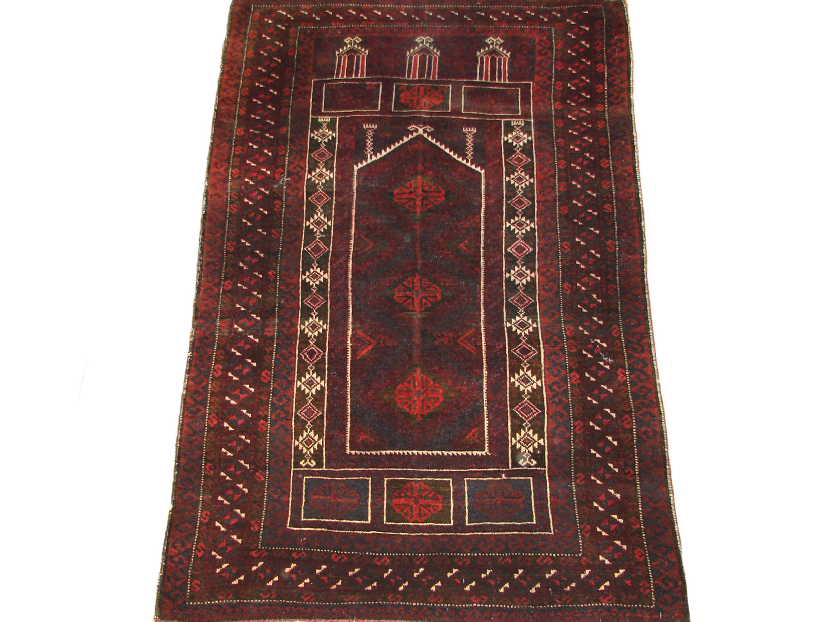 3x5 Kazak Hand Knotted Wool Area Rug - MR19488