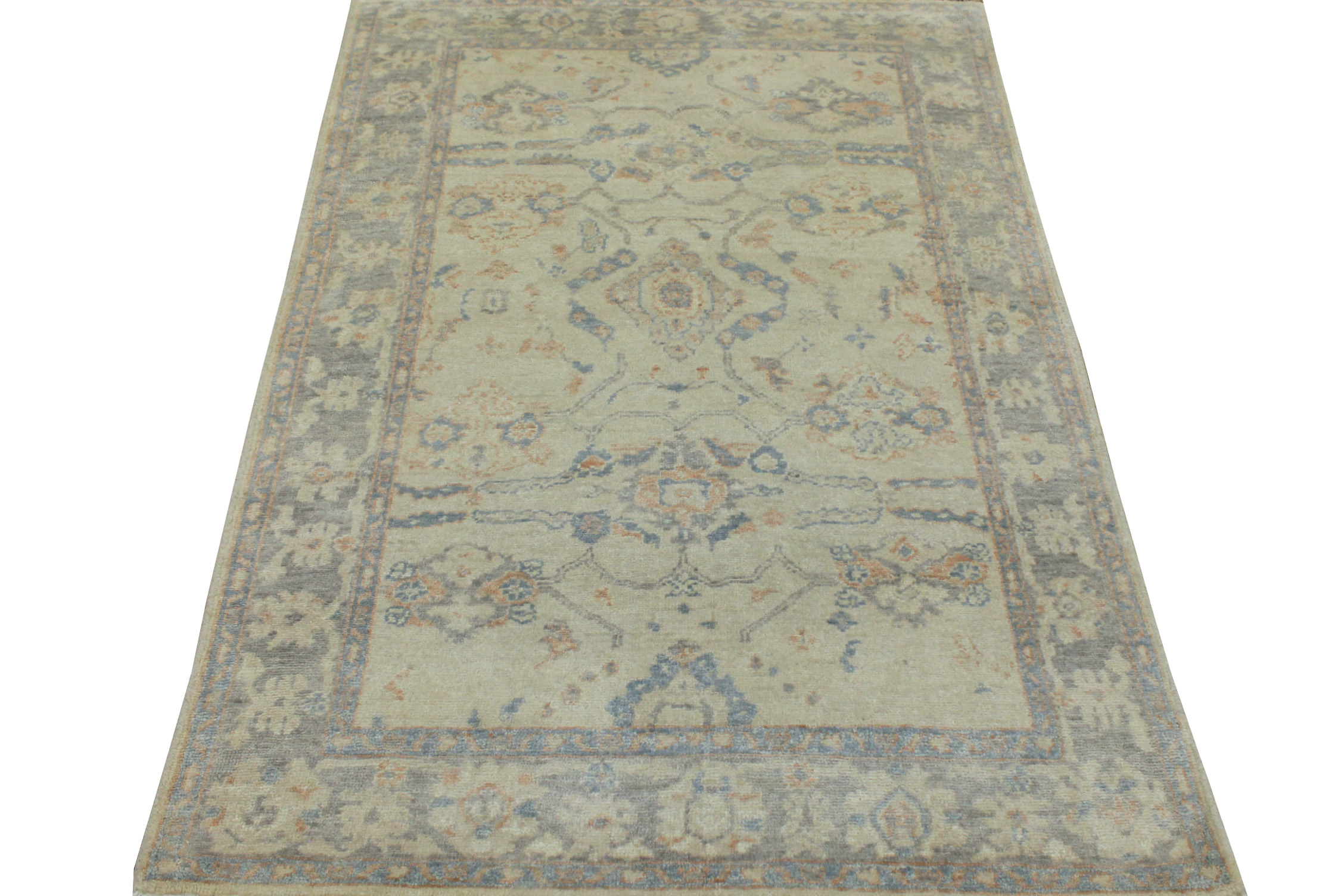 4x6 Oushak Hand Knotted Wool Area Rug - MR19535
