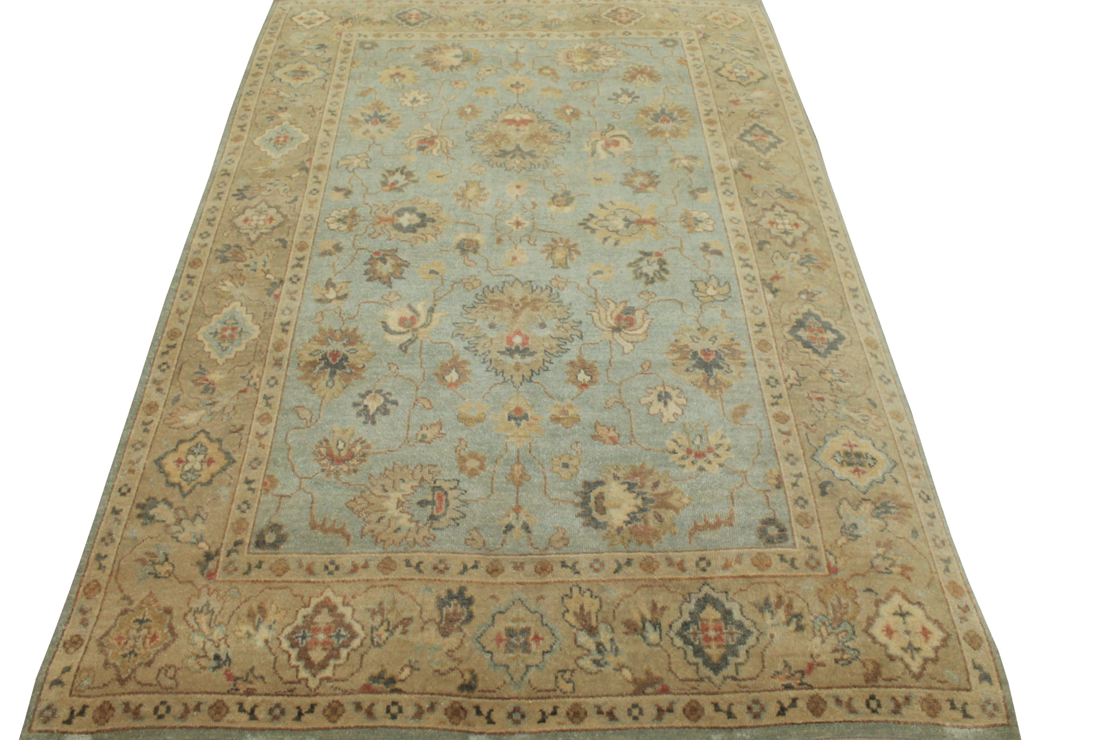 6x9 Traditional Hand Knotted Wool Area Rug - MR19917