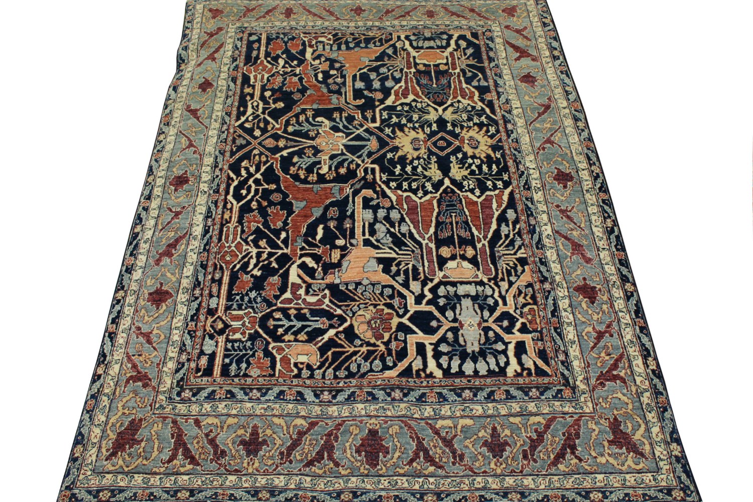 6x9 Antique Revival Hand Knotted Wool Area Rug - MR19982