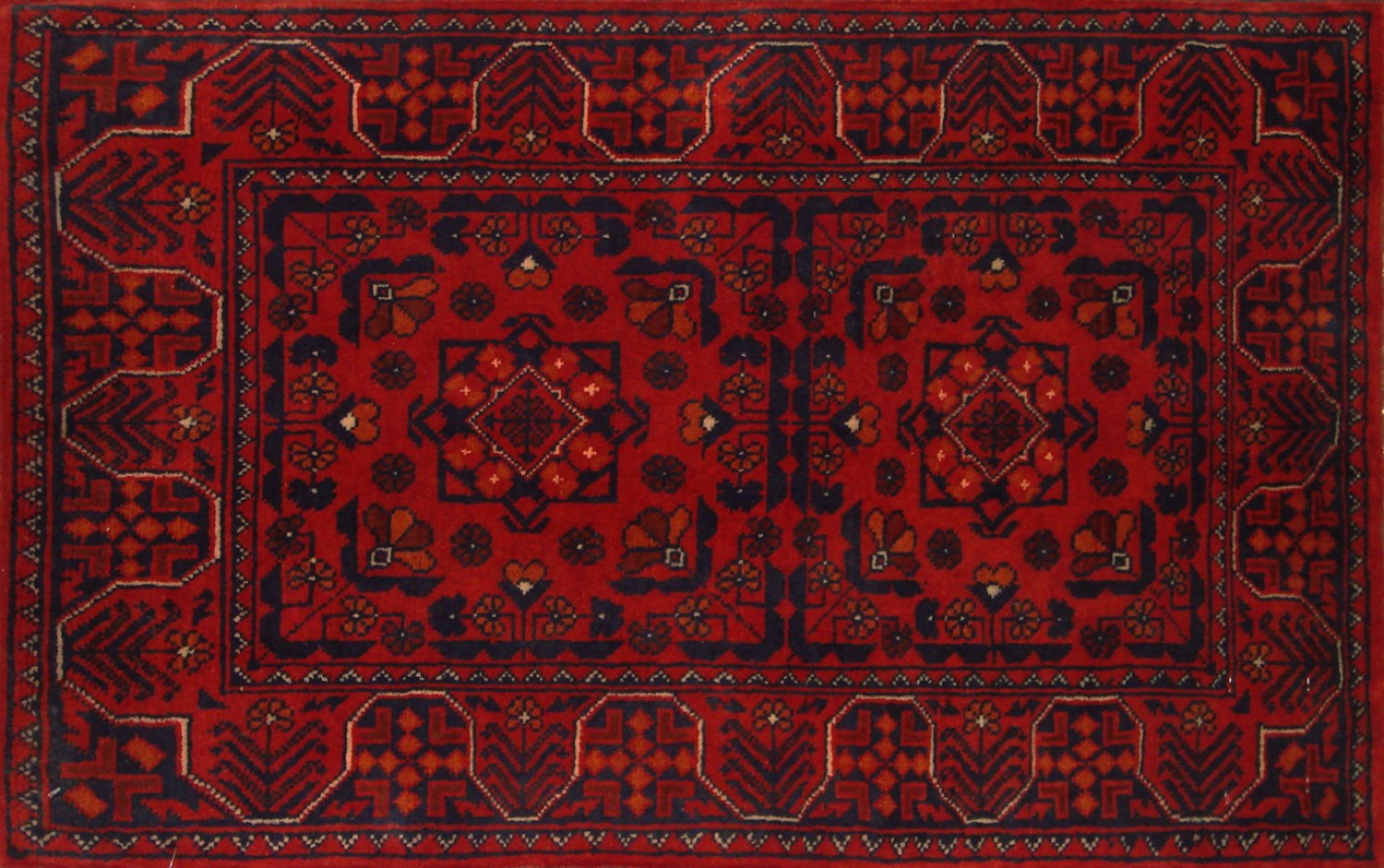 2X3 Kazak Hand Knotted Wool Area Rug - MR19992