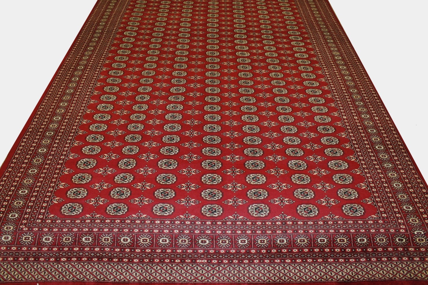 Traditional Hand-Knotted Modern Bokhara Area Rugs Red/Black Persian Ru –  Meharcarpet