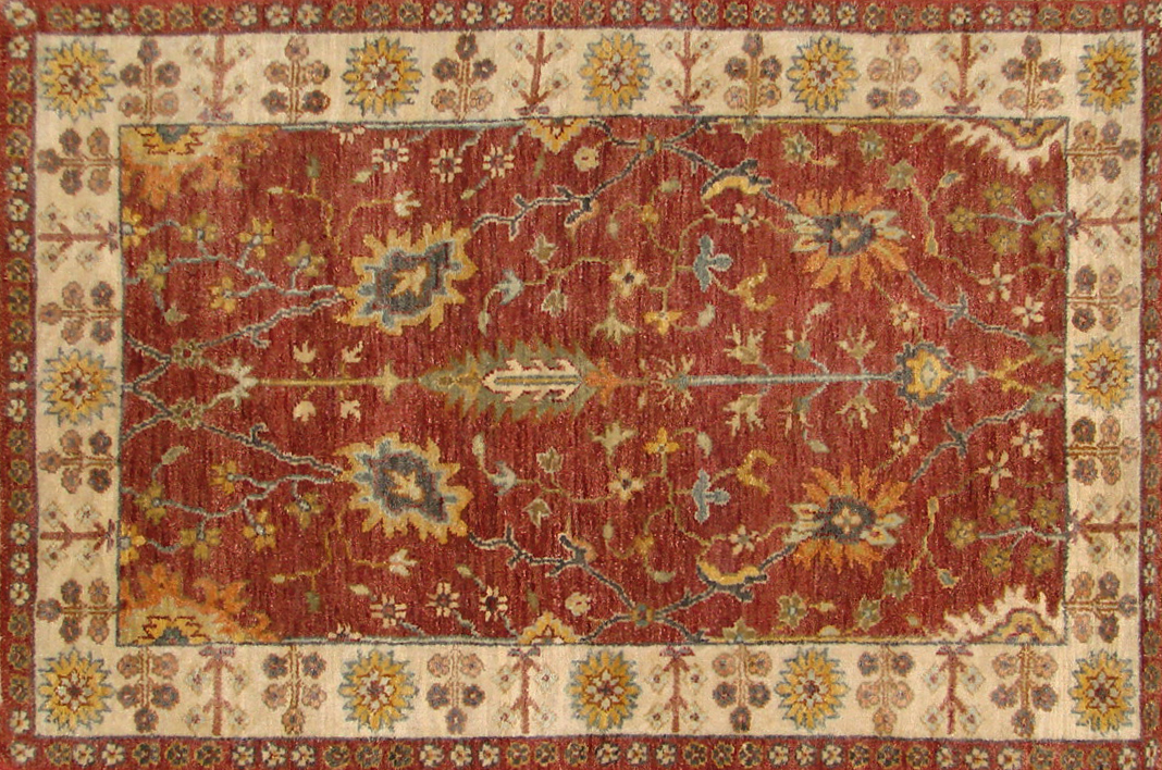2X4 Traditional Hand Knotted Wool Area Rug - MR20093