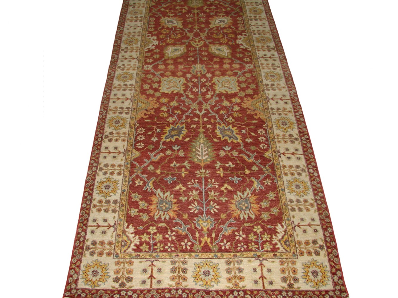 Wide Runner Traditional Hand Knotted Wool Area Rug - MR20481