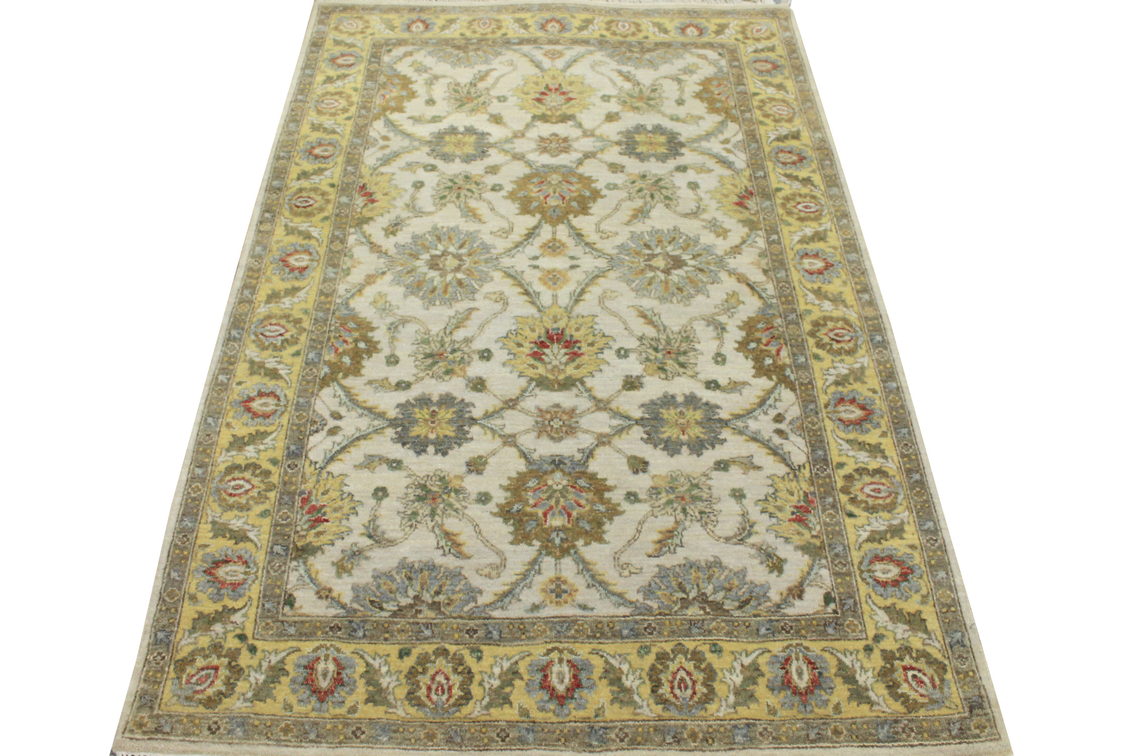 4x6 Traditional Hand Knotted Wool Area Rug - MR21127