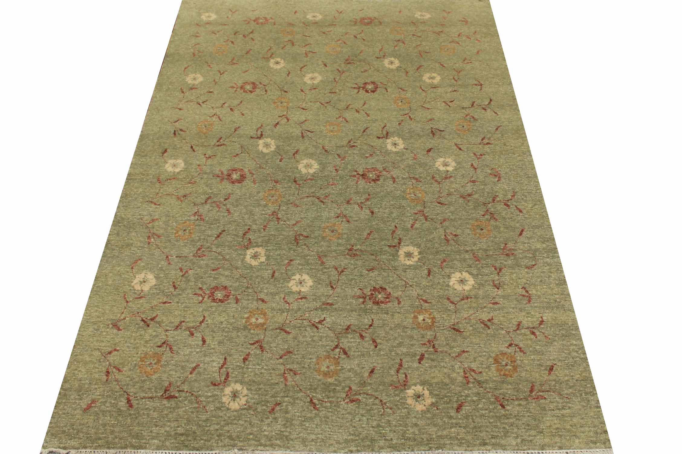 5x7/8 Contemporary Hand Knotted Wool Area Rug - MR8438