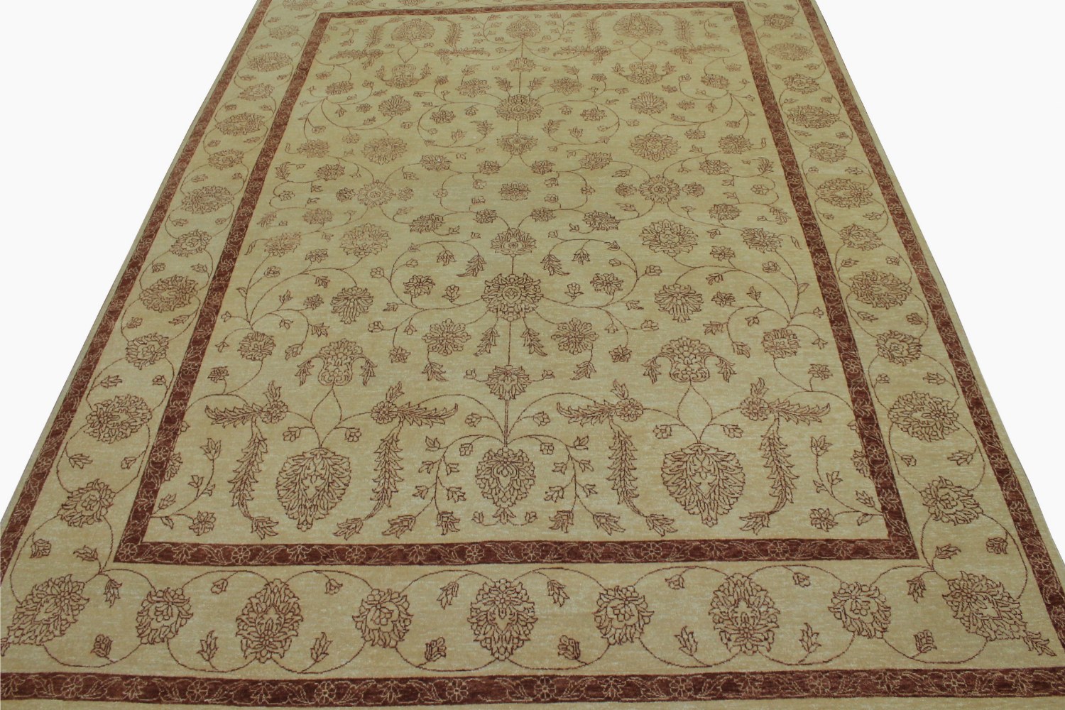 9x12 Contemporary Hand Knotted Wool Area Rug - MR9186